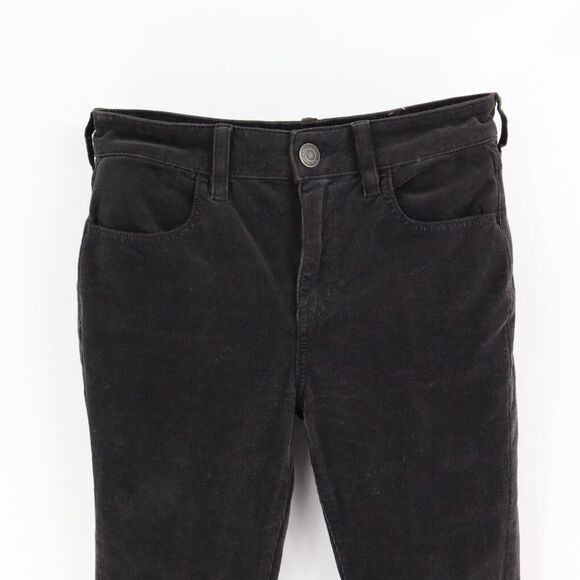 American Eagle Corduroy Jegging‎ Pants Super Stretch Womens Size 4 Black - Picture 5 of 9